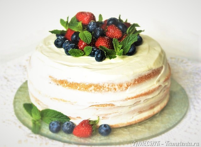 Рецепт &amp;#34;Naked cake&amp;#34; или голый торт