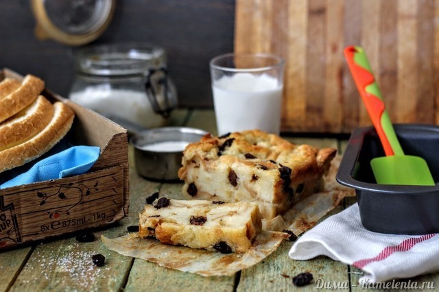 Рецепт английского хлебного пудинга (English bread pudding)