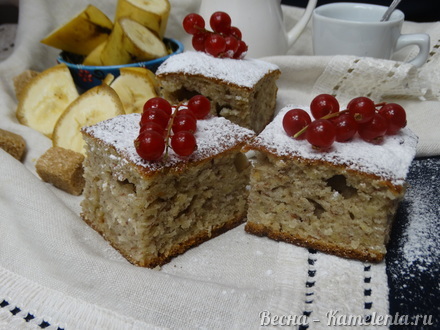 Приготовление рецепта Банановый кекс с кокосовой стружкой шаг 9